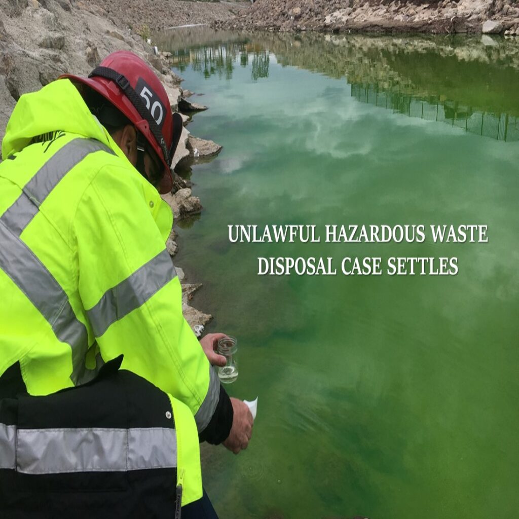 Carwash Company Settles Case for Unlawful Hazardous Waste Disposal