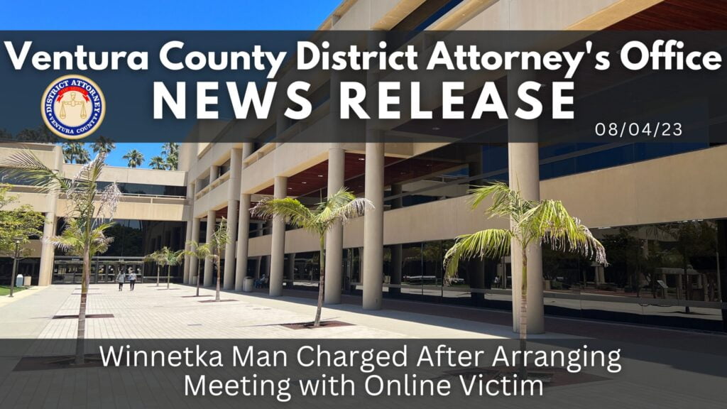 Winnetka Man Charged After Arranging Meeting with Online Victim