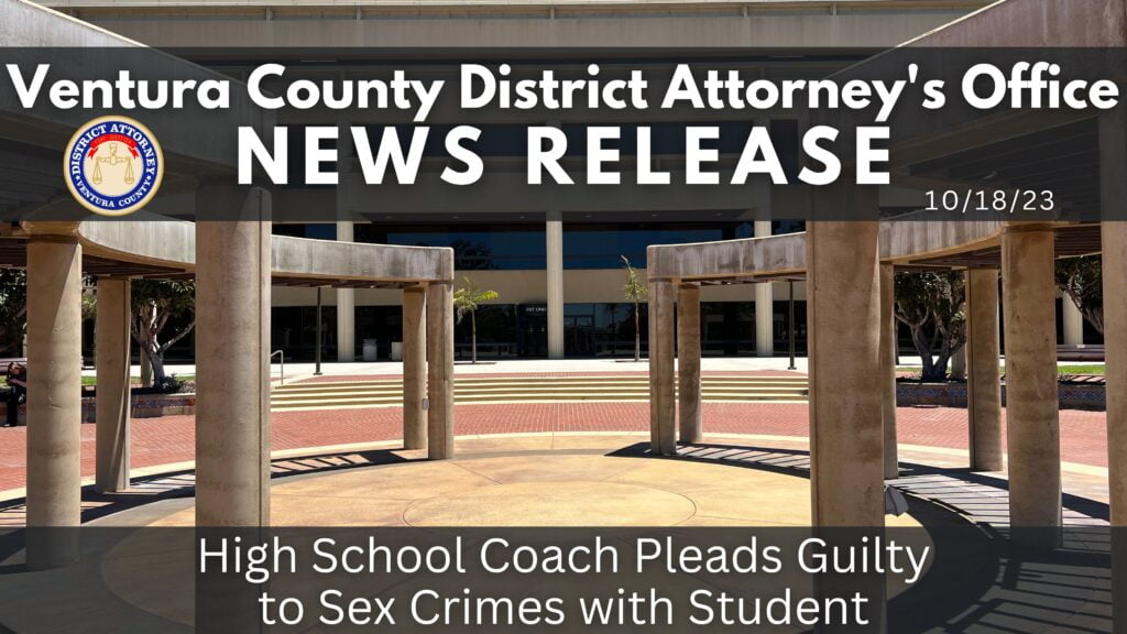 High School Coach Pleads Guilty to Sex Crimes with Student