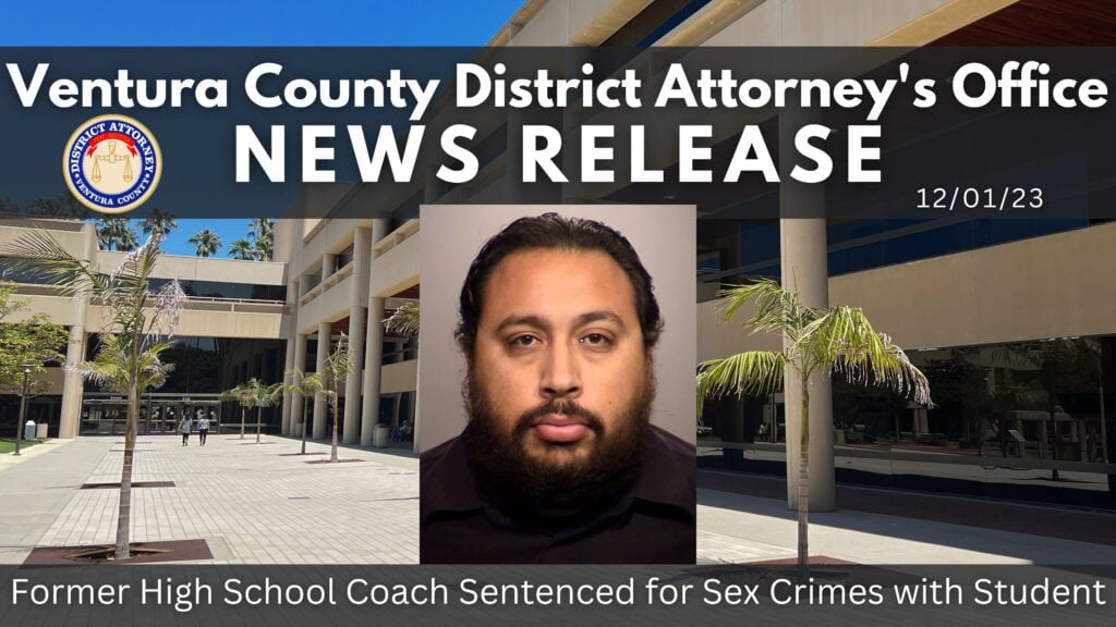 Former High School Coach Sentenced for Sex Crimes with Student