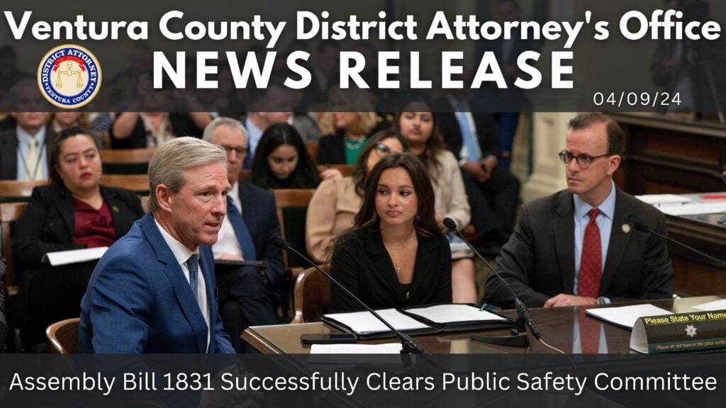 Assembly Bill 1831 Successfully Clears Public Safety Committee