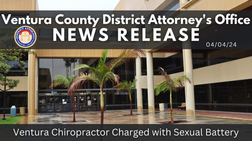 Ventura Chiropractor Charged with Sexual Battery