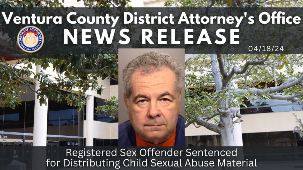 Registered Sex Offender Sentenced for Distributing Child Sexual Abuse Material