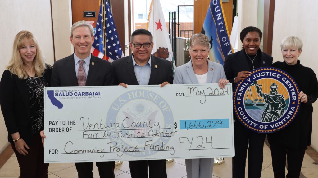 $1.66 Million in Federal Funding Secured for Domestic Violence Shelter at Ventura County Family Justice Center