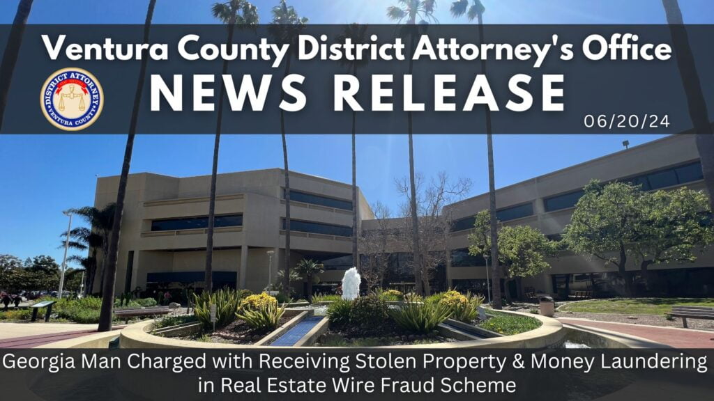 Georgia Man Charged with Receiving Stolen Property & Money Laundering in Real Estate Wire Fraud Scheme