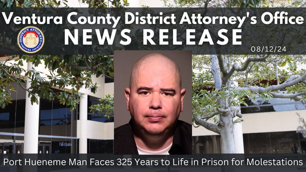 Port Hueneme Man Faces 325 Years to Life in Prison for Molestations