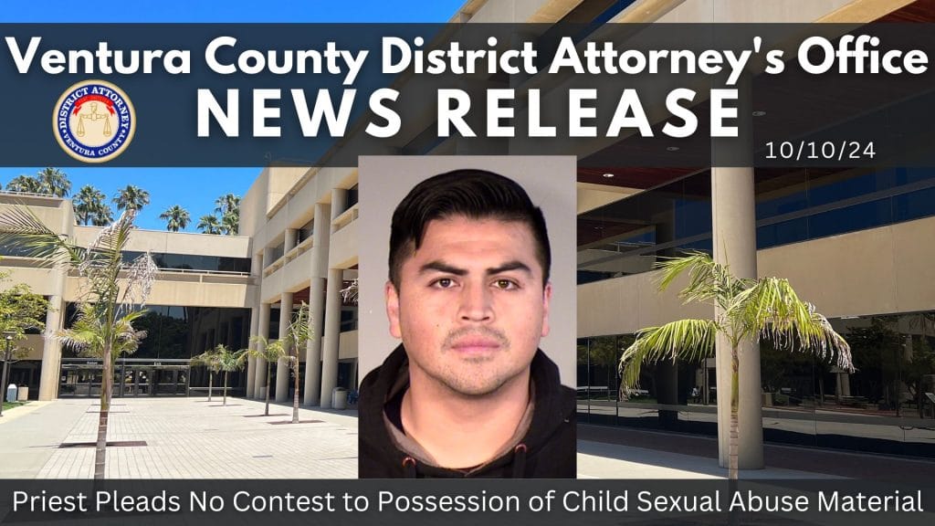 Priest Pleads No Contest to Possession of Child Sexual Abuse Material