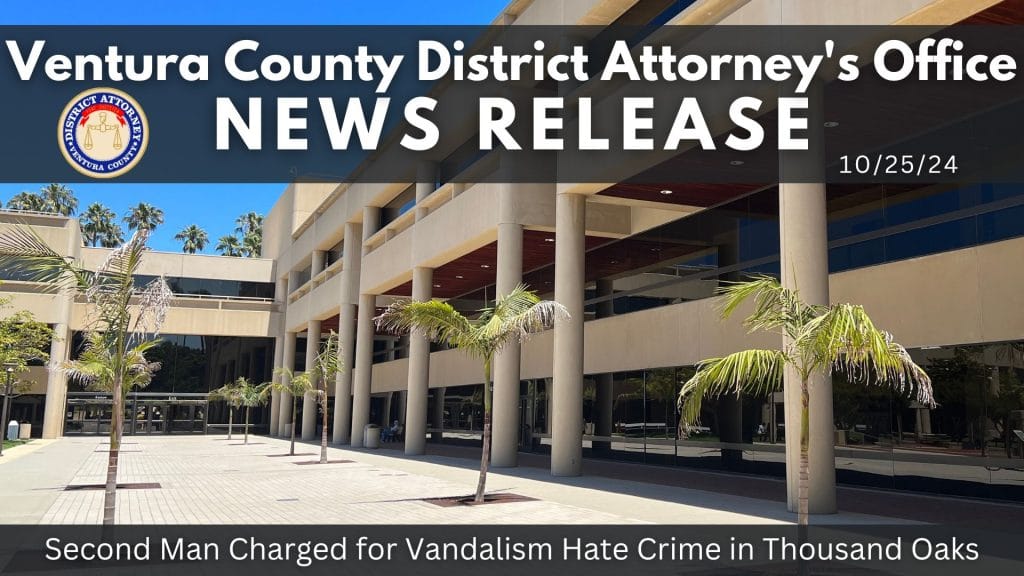 Second Man Charged for Vandalism Hate Crime in Thousand Oaks