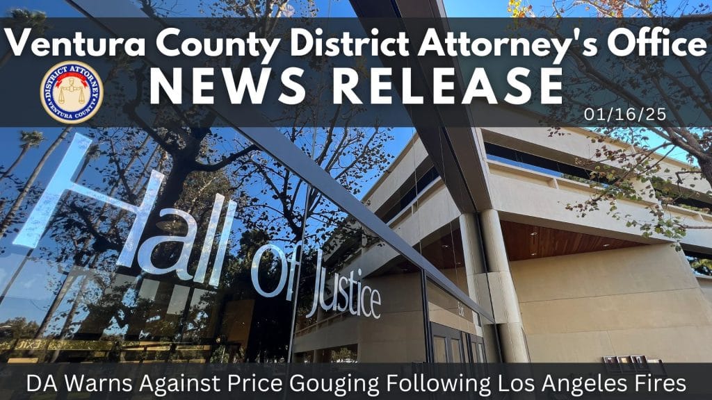 District Attorney Warns Against Price Gouging Following Los Angeles Fires