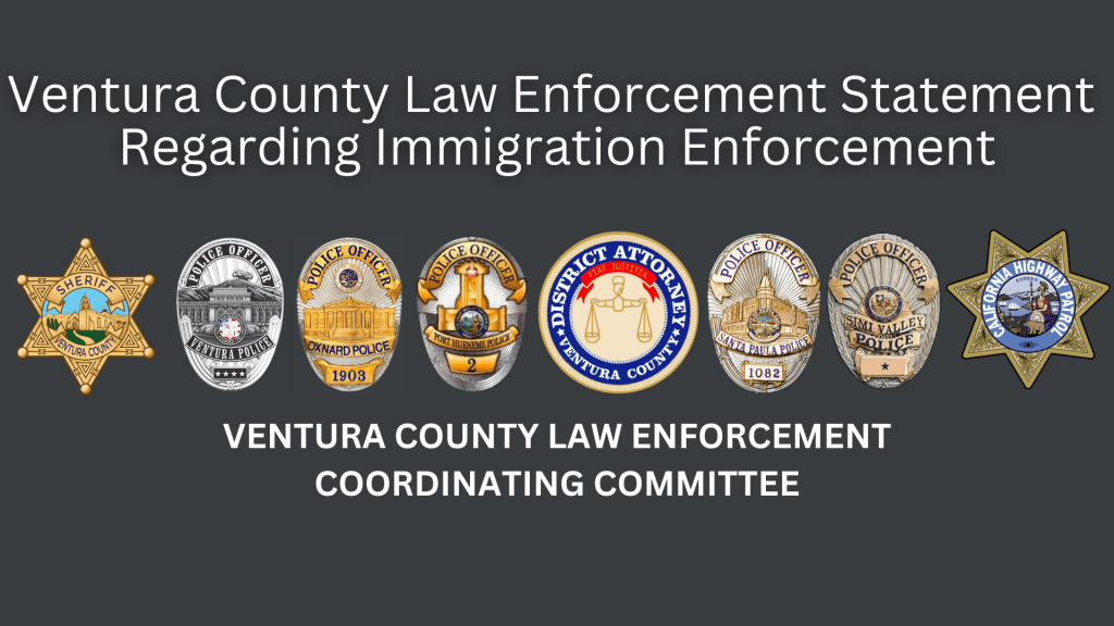 Ventura County Law Enforcement Statement Regarding Immigration Enforcement