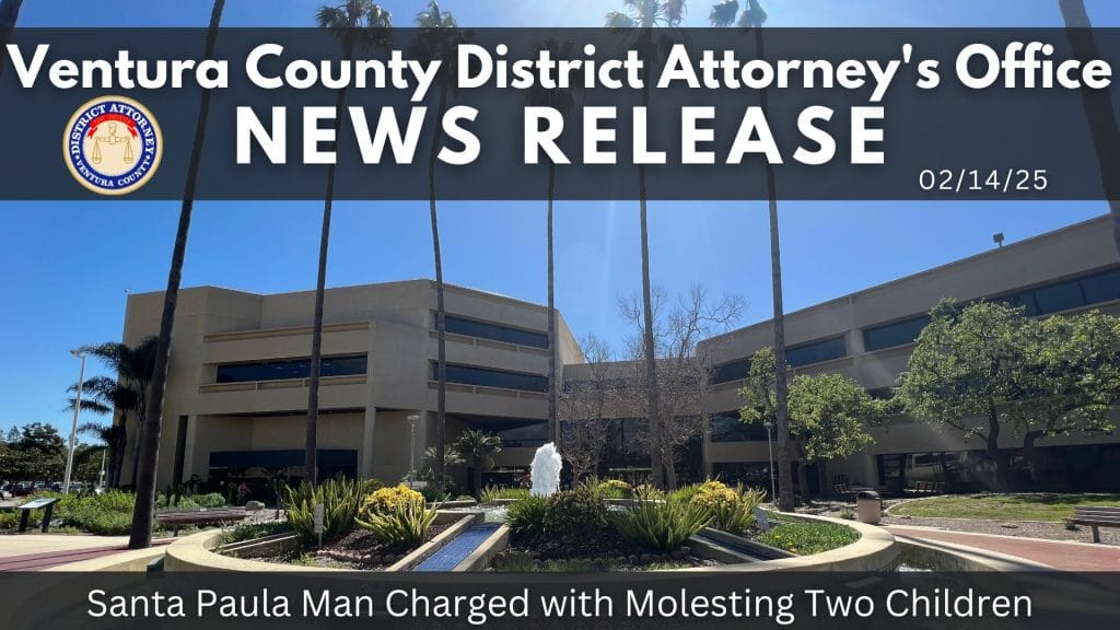Santa Paula Man Charged with Molesting Two Children