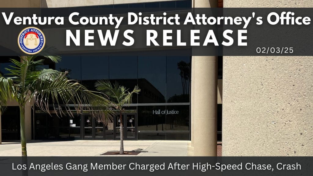 Los Angeles Gang Member Charged After High-Speed Chase, Crash