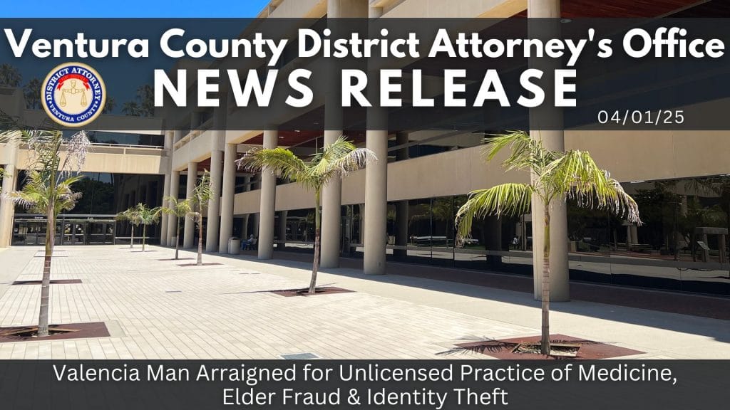 Valencia Man Arraigned for Unlicensed Practice of Medicine, Elder Fraud & Identity Theft