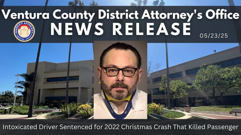 Intoxicated Driver Sentenced for 2022 Christmas Crash That Killed Passenger