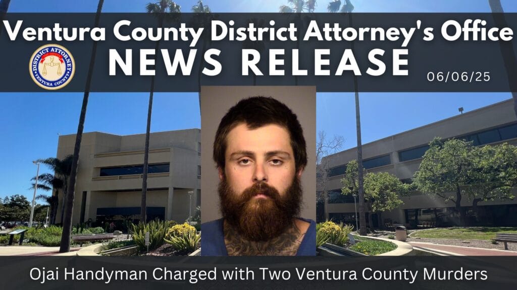 Ojai Handyman Charged with Two Ventura County Murders