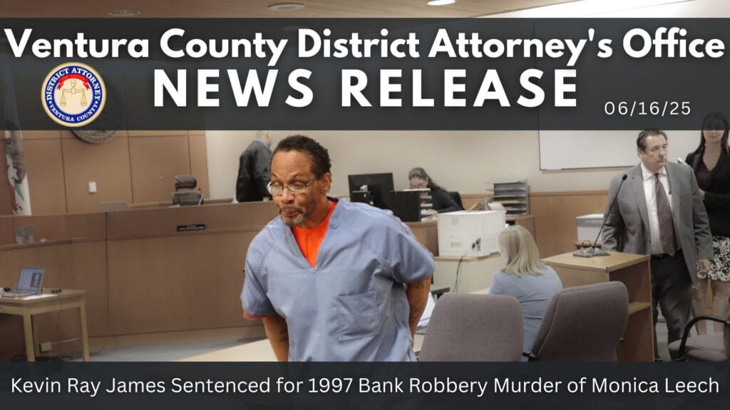 Kevin Ray James Sentenced for 1997 Bank Robbery Murder of Monica Leech
