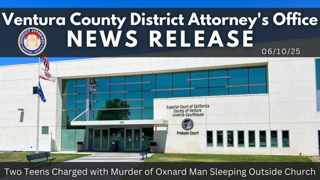 Two Teens Charged with Murder of Oxnard Man Sleeping Outside Church