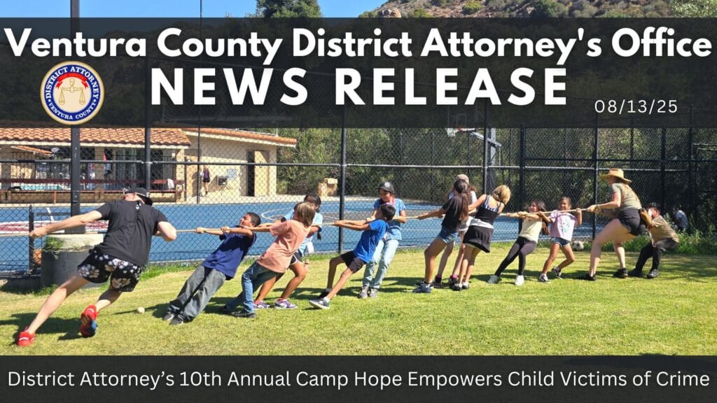 District Attorney’s 10th Annual Camp Hope Empowers Child Victims of Crime