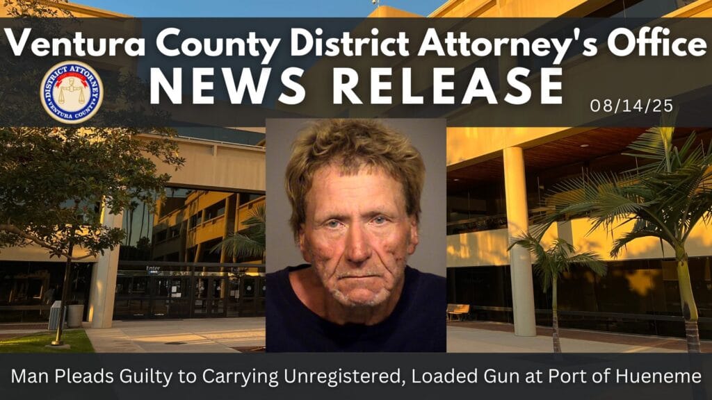 Man Pleads Guilty to Carrying Unregistered, Loaded Gun at Port of Hueneme