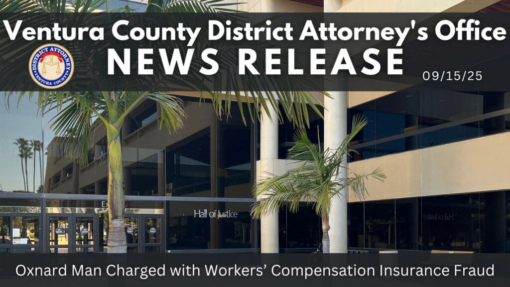 Oxnard Man Charged with Workers’ Compensation Insurance Fraud