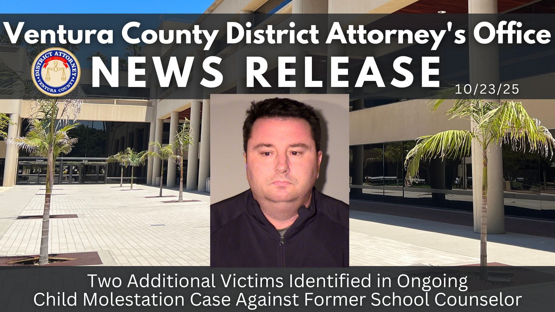 Two Additional Victims Identified in Ongoing Child Molestation Case Against Former School Counselor