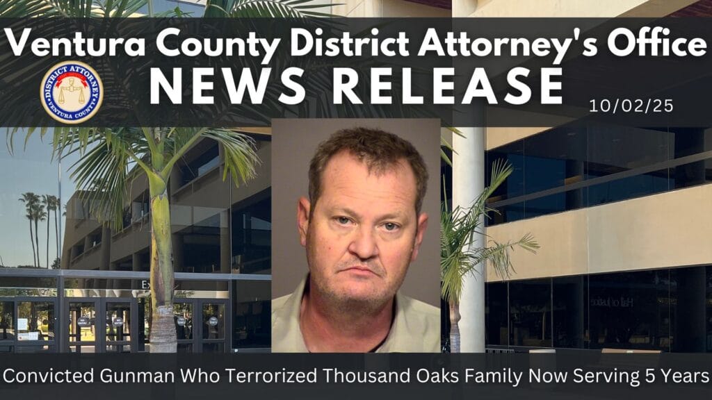 Convicted Gunman Who Terrorized Thousand Oaks Family Now Serving 5 Years