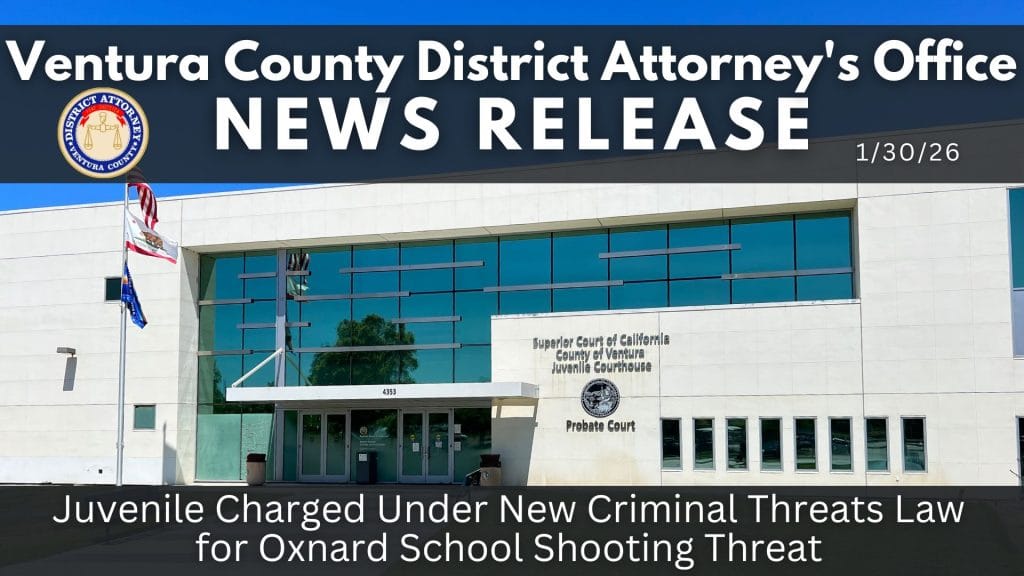 Juvenile Charged Under New Criminal Threats Law for Oxnard School Shooting Threat