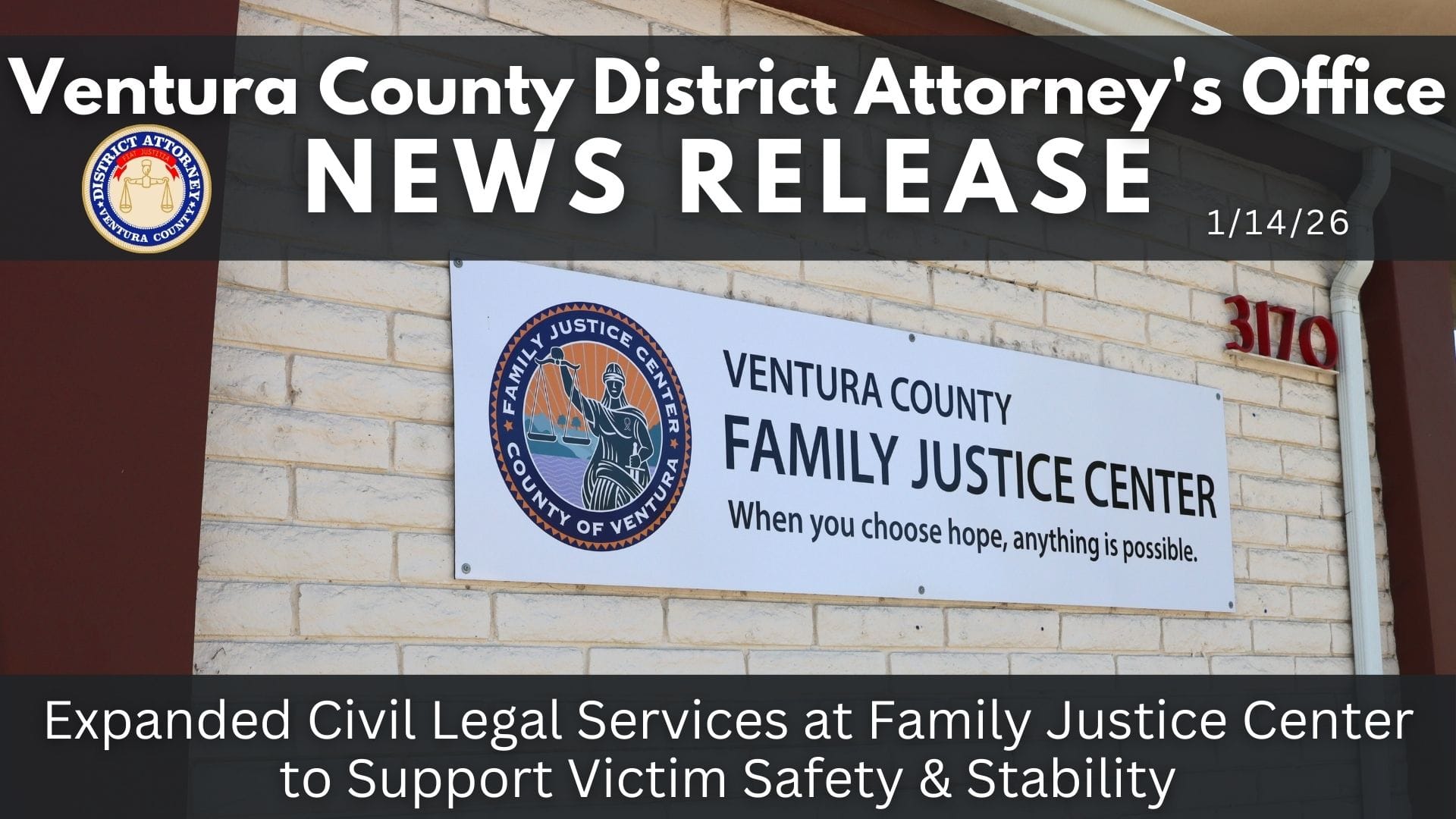 Expanded Civil Legal Services at Family Justice Center to Support Victim Safety & Stability