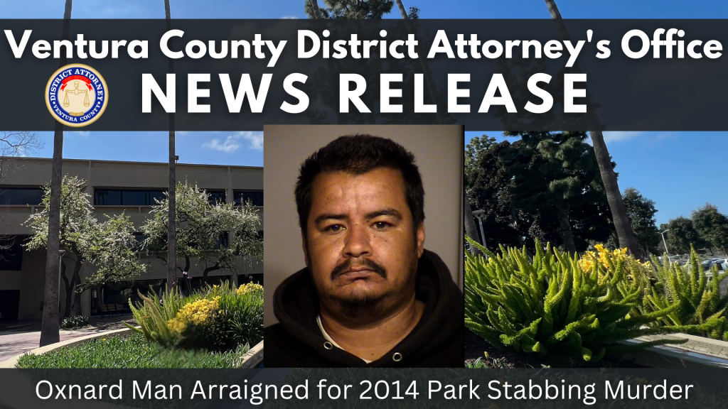 Oxnard Man Arraigned for 2014 Park Stabbing Murder