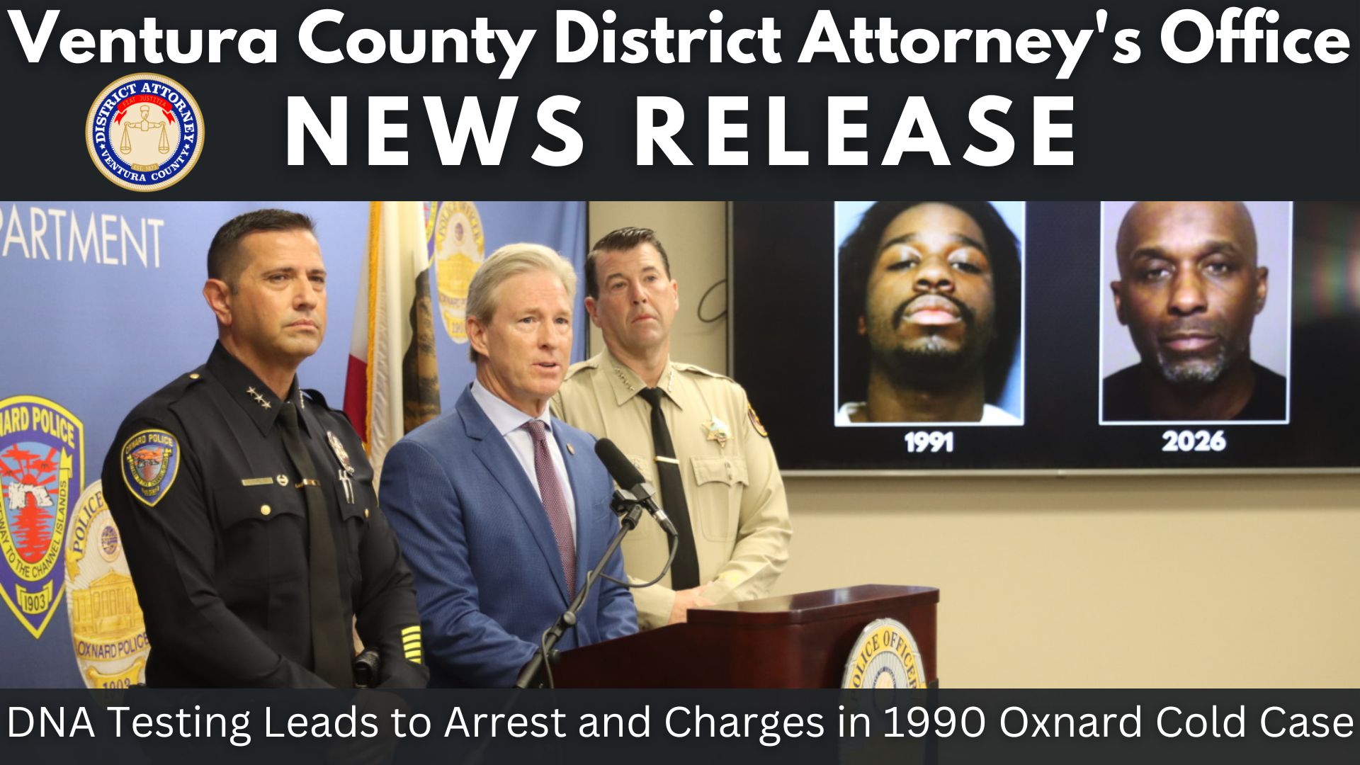 DNA Testing Leads to Arrest and Charges in 1990 Oxnard Cold Case