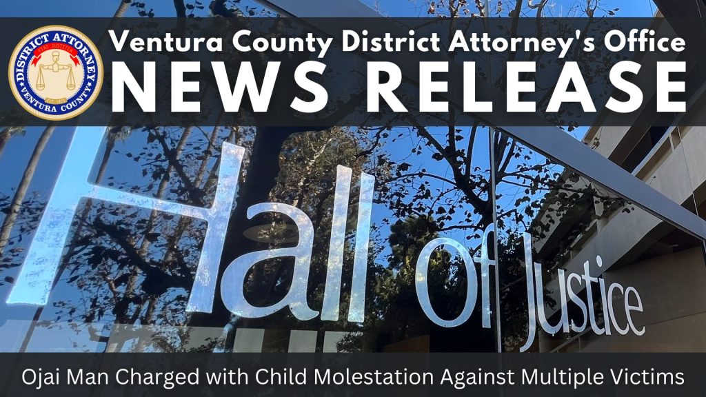Ojai Man Charged with Child Molestation Against Multiple Victims