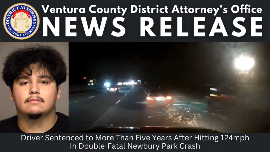 Driver Sentenced to More Than Five Years After Hitting 124mph in Double-Fatal Newbury Park Crash