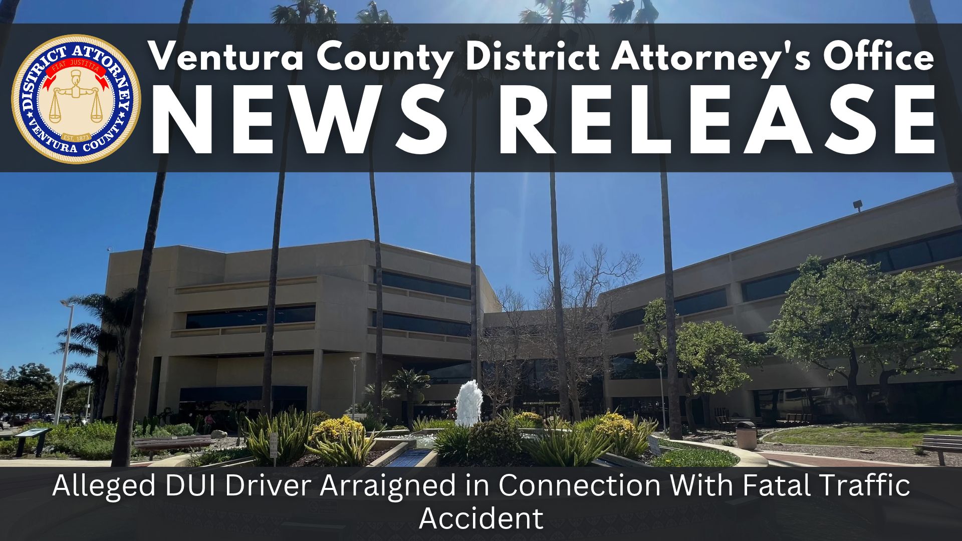 Alleged DUI Driver Arraigned in Connection With Fatal Traffic Accident