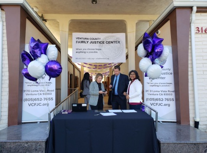 Grand Opening Event check-in table