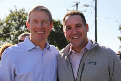 Two men pose for a photo at the Ventura County Family Justice Center Grand Opening
